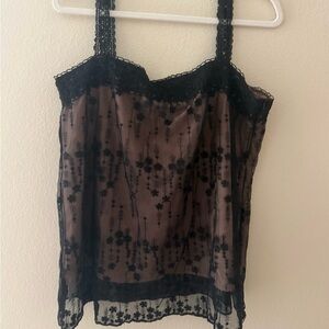 Women’s tank top with lace accents. NWT. Size XL